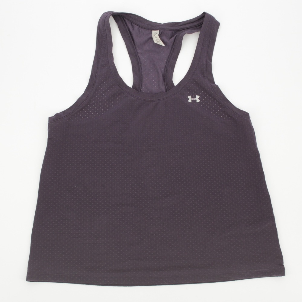 Under Armour Women's‎ Purple HeatGear Mesh Racerback Tank Top Size Small